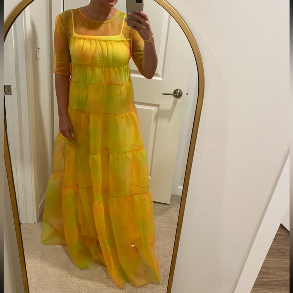 STAUD Hyacinth Organza Gown